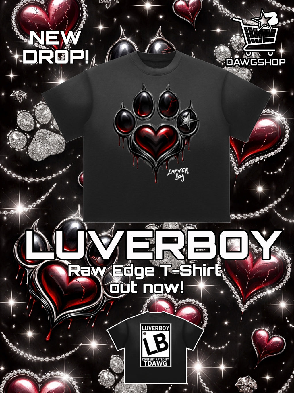 LuverBoy Raw Edge T-Shirt